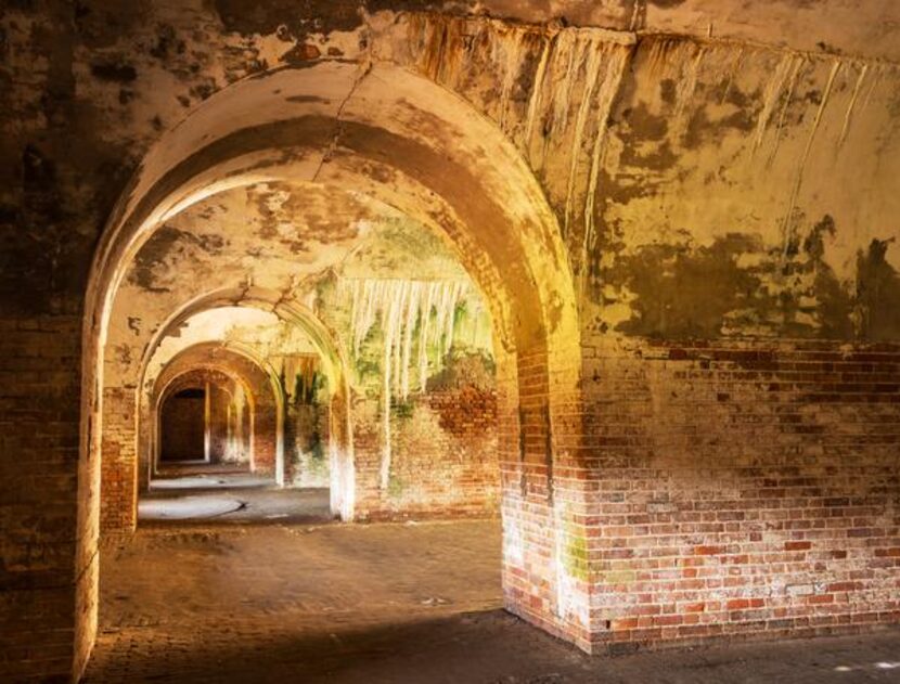 
Arched doorways provide passageways through the casemates at Fort Morgan State Historic...