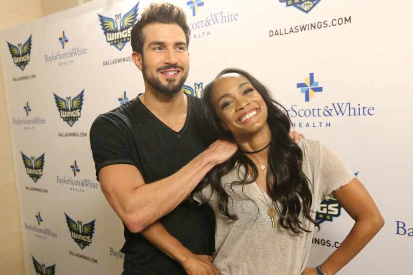 Dallas native and latest Bachelorette Rachel Lindsay and her fiance Bryan Abasolo are...