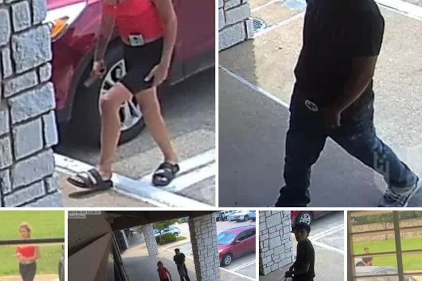 Images of the suspects from security footage at the scene.