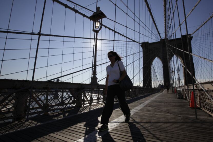  A walk across the Brooklyn Bridge, one of the city's most important landmarks, is one of...