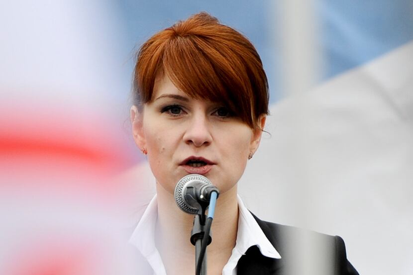 FILE - In this April 21, 2013, file photo, Maria Butina, leader of a pro-gun organization in...