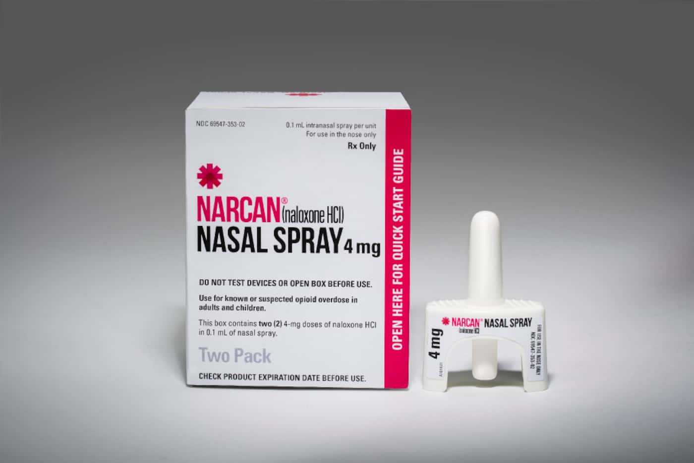 Narcan delivers the drug as a nasal spray and can cost between $50 and $90 a dose.