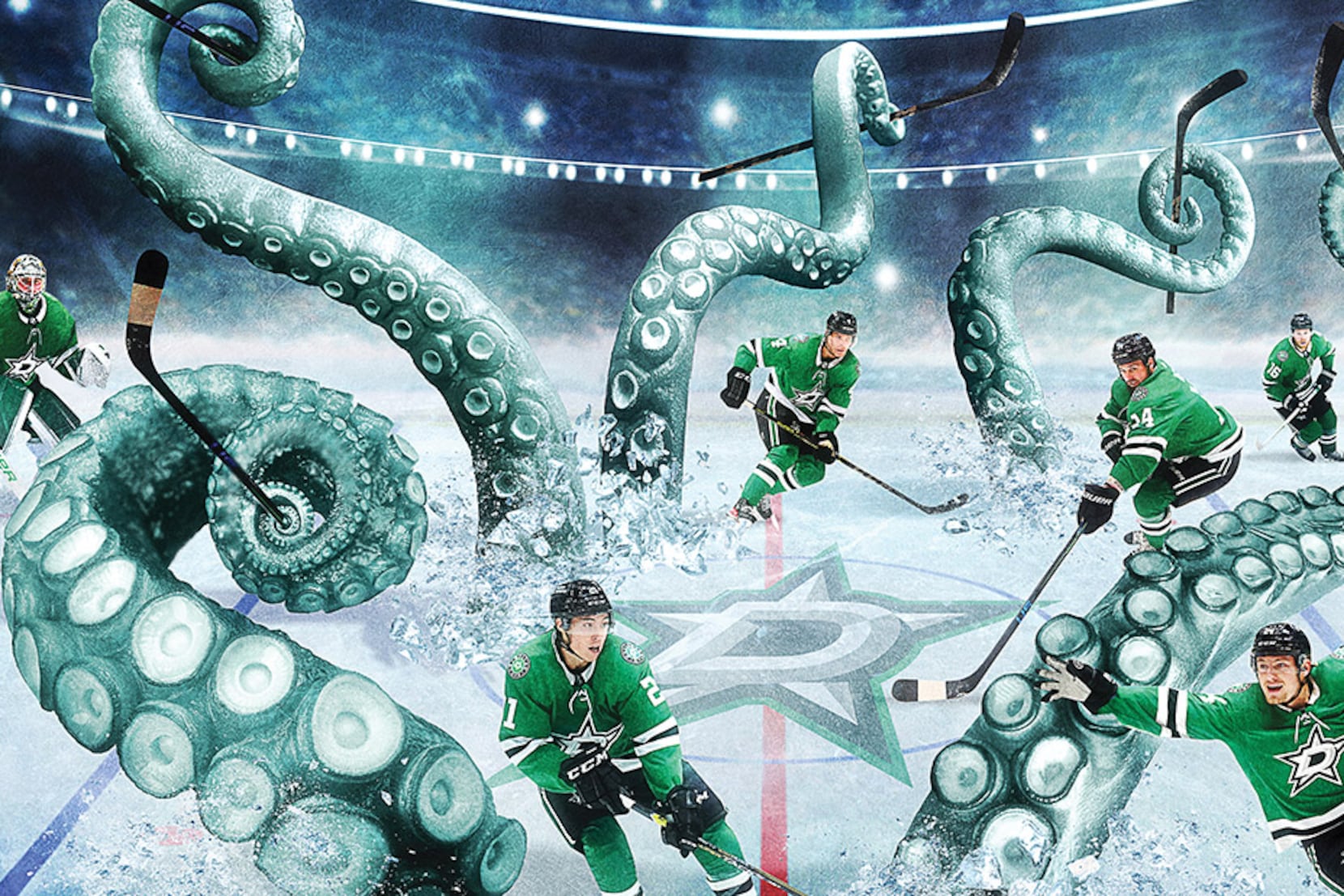 The Art of Hockey: Going Green: Stars and Ducks Re-brands