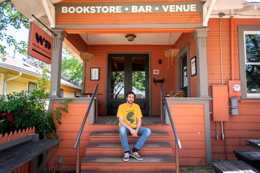 Javier Garcia del Moral, owner of The Wild Detectives bookstore and bar, poses for a...