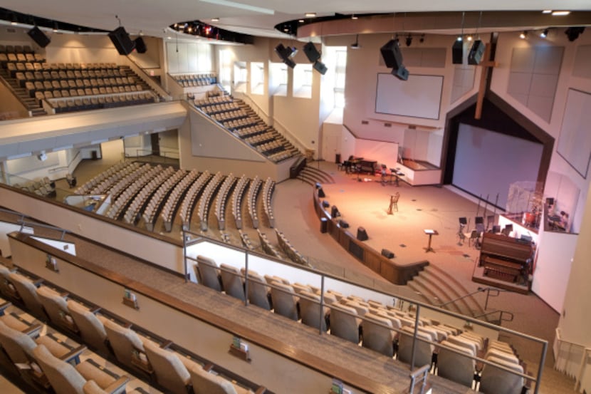 G.L. Barron completed this 1,100-seat auditorium for Northside Baptist Church in...