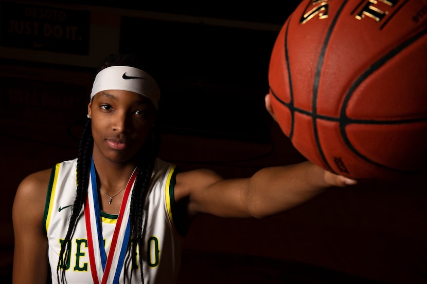 Sa'Myah Smith is a junior forward for the DeSoto High School girls basketball team. (Shelby...