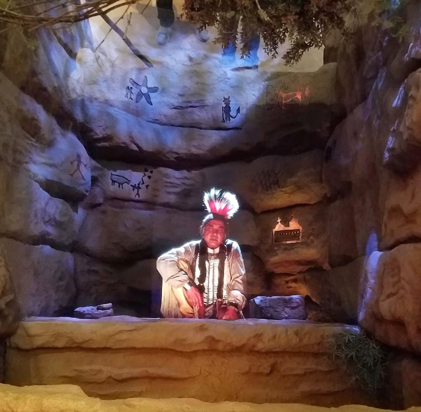 Comanche leader Esihabitu is one of the life-size holographic storytellers inside Frontier...