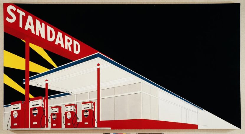 
Ed Ruscha’s Standard Station, Amarillo, Texas, 1963 is one of the paintings in...
