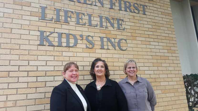 
Melinda Rodgers (left), executive director of LifeLine Shelter for Families, stands with...