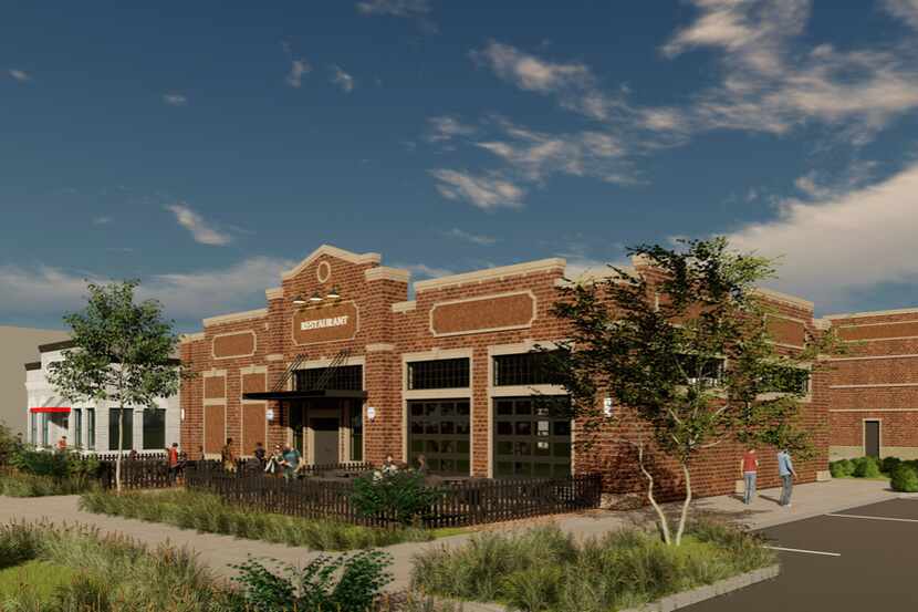 Nack Development plans to build three small office and retail buildings in Lewisville's old...