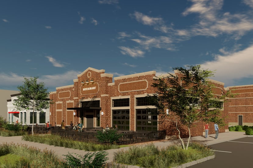 Nack Development plans to build three small office and retail buildings in Lewisville's old...