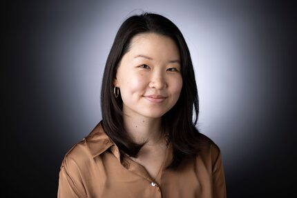 Arts Access reporter Elizabeth Myong poses for a portrait at The Dallas Morning News' studio.