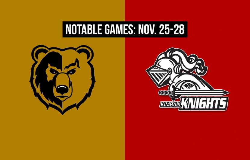 Notable games for the week of Nov. 25-28 of the 2020 season: South Oak Cliff vs. Kimball.