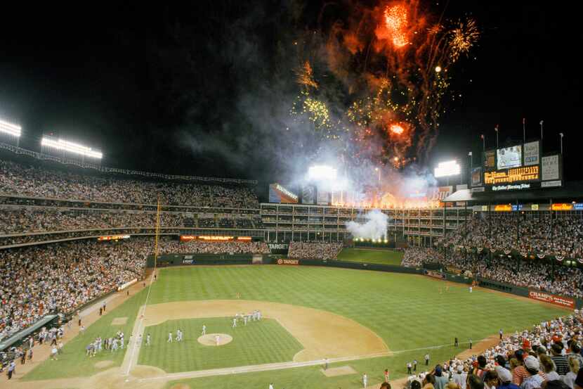 The National League celebrates with fireworks following Tuesday night's All Star game at The...
