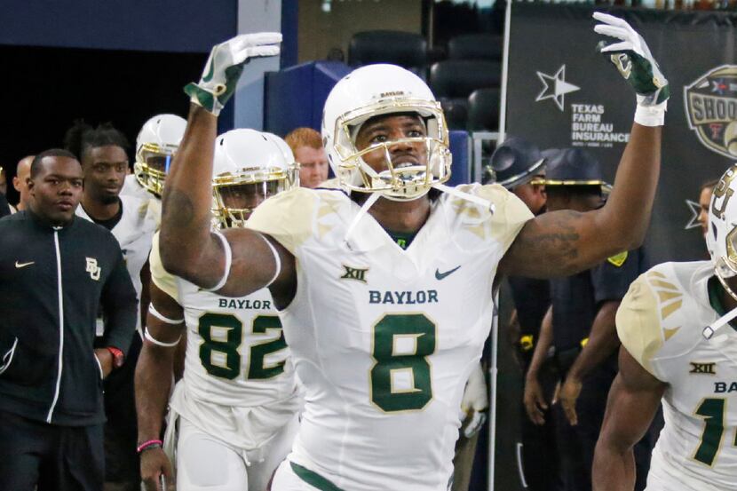Baylor Bears wide receiver Ishmael Zamora (8) is pictured during the Baylor University Bears...