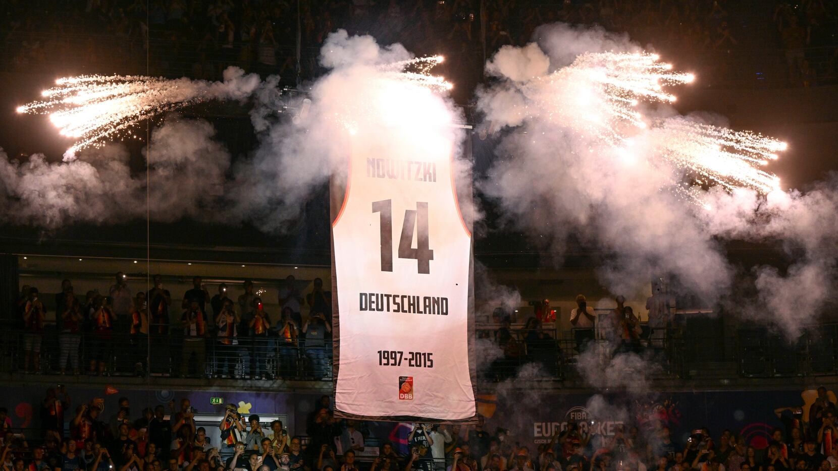 Still 'every bit the hero,' Dirk Nowitzki's German No. 14 is