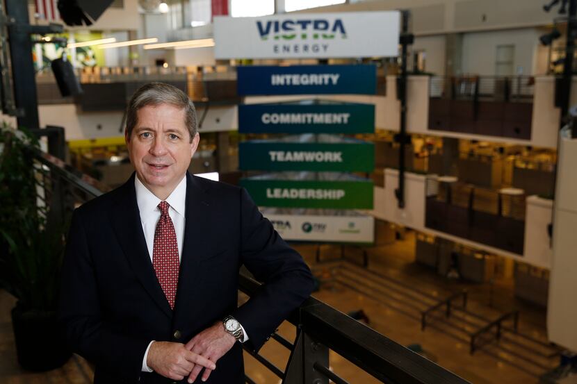 Curtis Morgan, CEO of Vistra Corp., doesn't expect office workers to return to the company's...