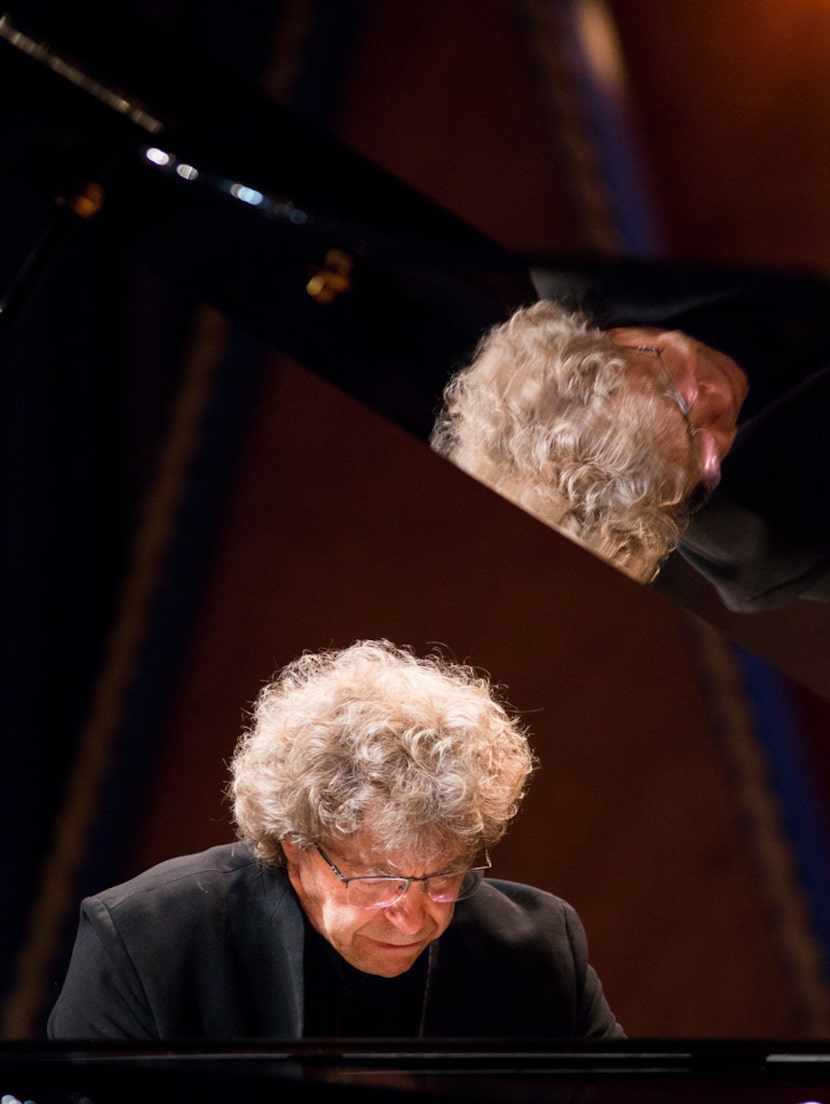 Pianist Pascal Rogé performs at Texas Christian University's PepsiCo Recital Hall in Fort...