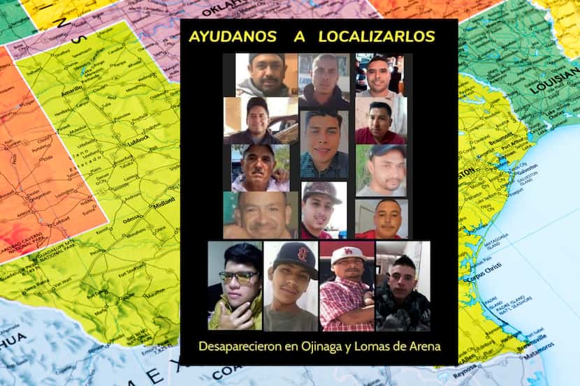 Este poster pide ayuda a la población para encontrar a los migrantes desaparecidos en el...