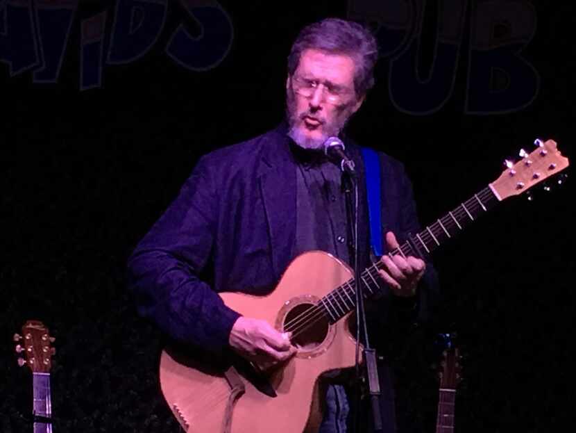 Singer-songwriter Pierce Pettis performs at Poor David's Pub in Dallas on Feb. 15.