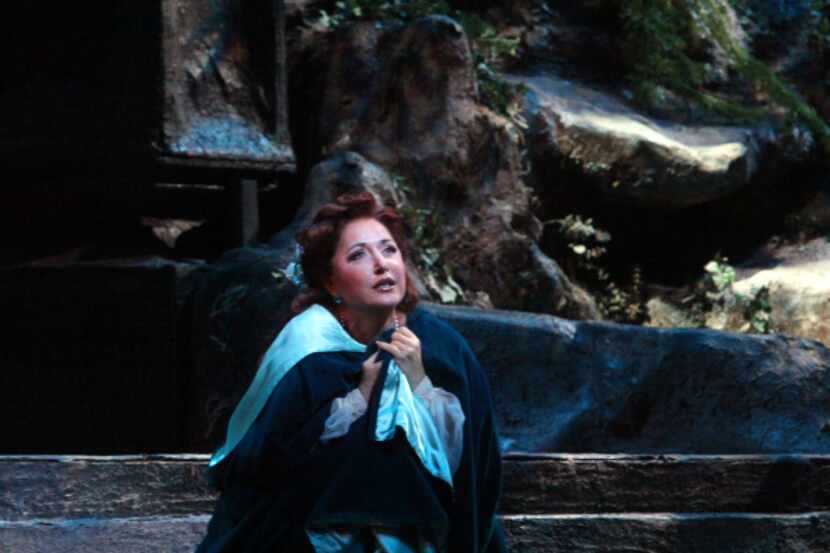 Elena Mosuc sings the lead role in the Dallas Opera's production of "Lucia di Lammermoor."