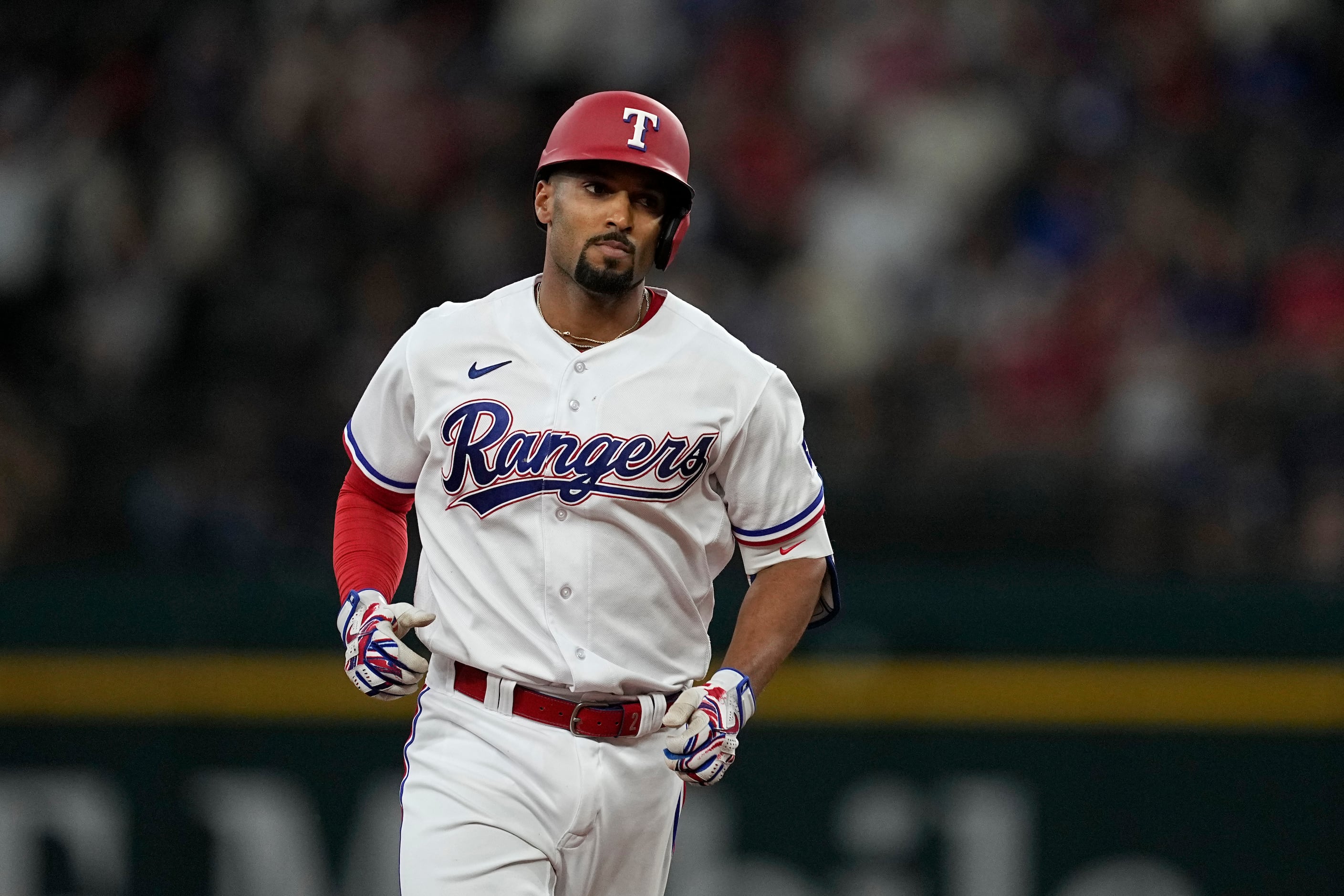 Texas Rangers players talk to media before 2023 MLB All-Star Game