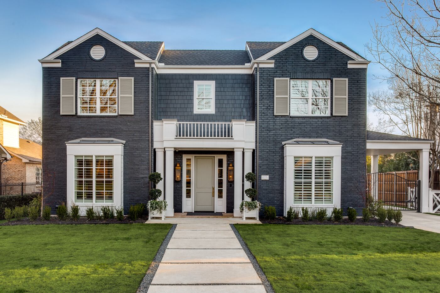 The buyer of Thomas Development + Construction's house wanted a New England look.