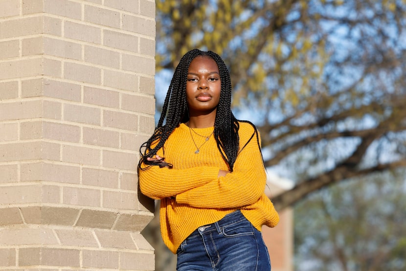 Cassie Dume, a senior at Plano West High 
School stands for a portrait on Friday, March 10,...