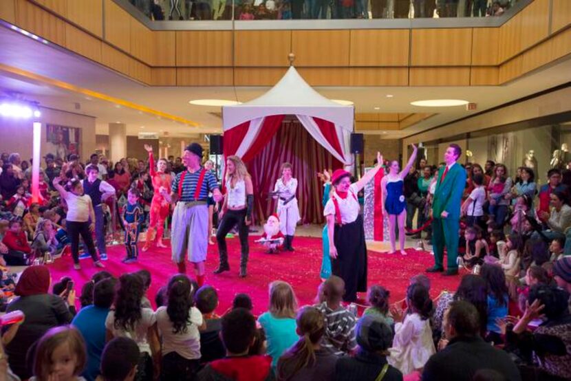 
Slappy and Monday with other circus performers at last year’s Slappy’s Holiday Circus at...