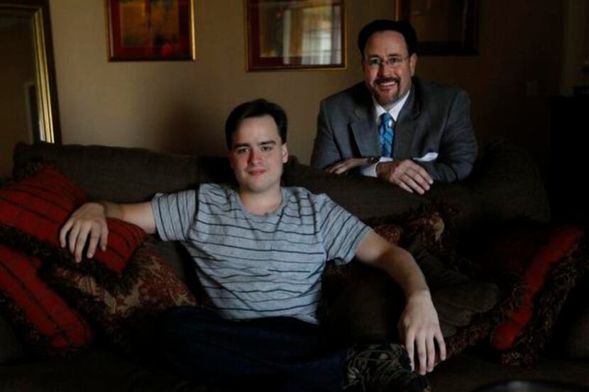 
“There’s not really a feeling tied with Asperger’s or autism,” says Mason Burruss, with dad...