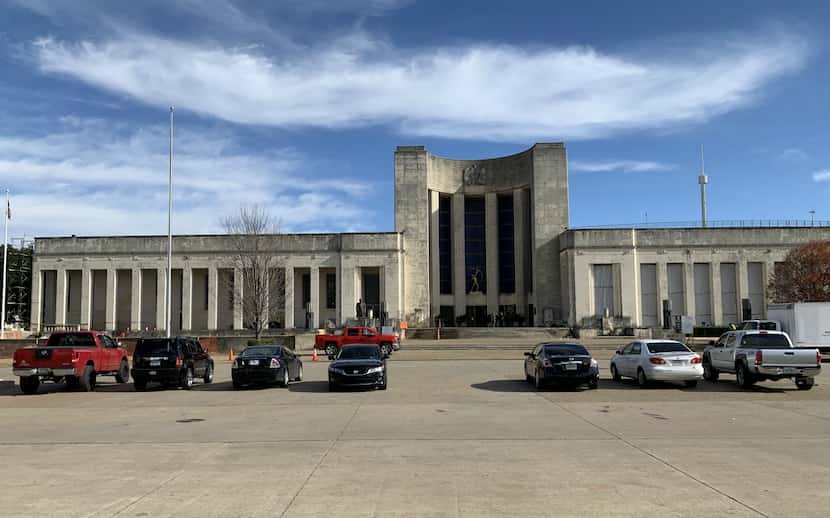 Last week, crews worked on the Fair Park Hall of State, which is in dire need of a...