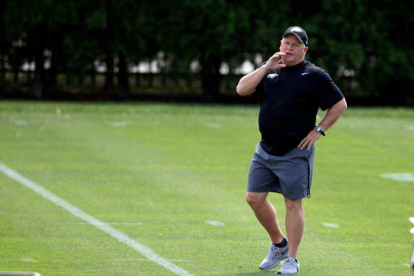 Philadelphia Eagles head coach Chip Kelly during NFL football minicamp, Wednesday, June 17,...