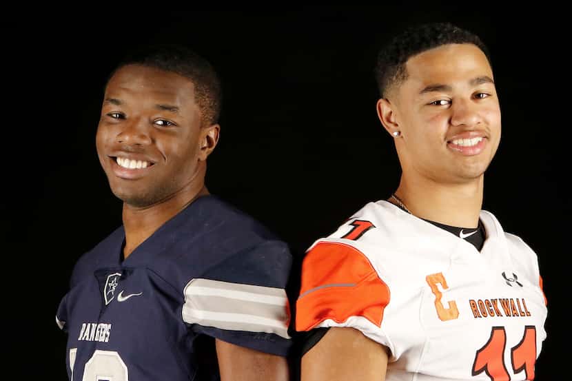 Players of the Year - Co-offensive players of the year Marvin Mims, left, of Frisco Lone...