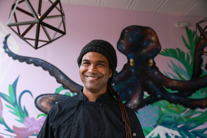 Chef Troy Gardner owns TLC Vegan Café in Richardson. 