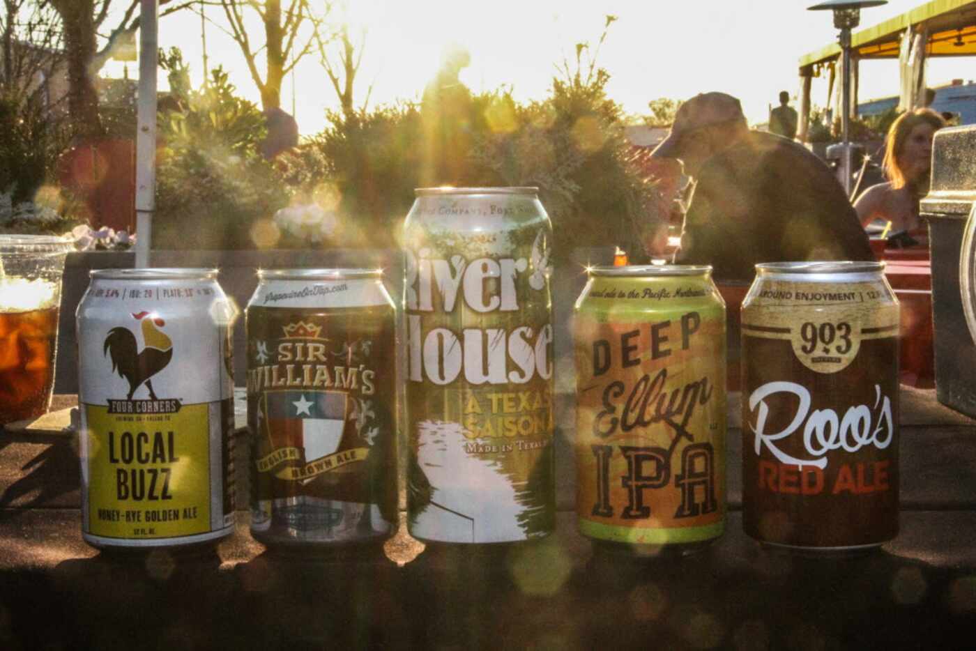 Some of the local craft beers that were available at Luckapalooza in Trinity Groves on March...