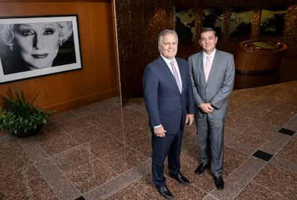 David Holl (left), Mary Kay Cosmetics Inc. CEO since 2006, and Ryan Rogers, the company's...