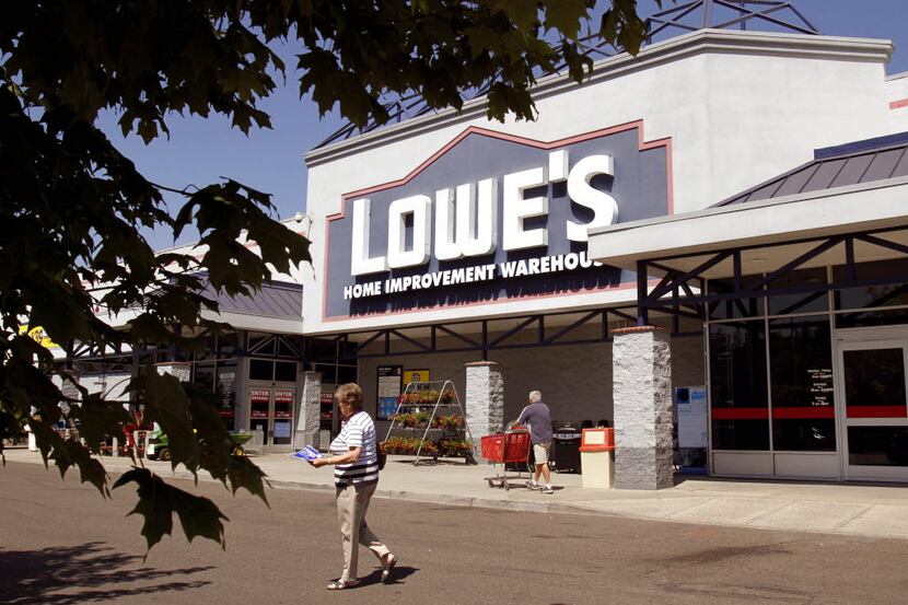 ORG XMIT: ORDR107 A Lowe's home improvement store is shown in Tigard, Ore., Monday, Aug. 16,...