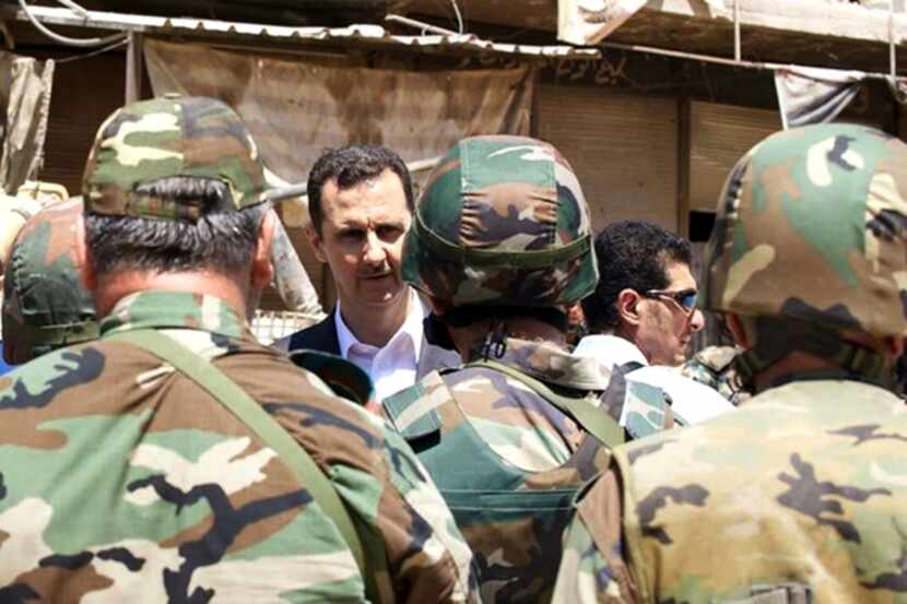 Aug.1 photo posted on the official Facebook page of the Syrian Presidency purports to show...