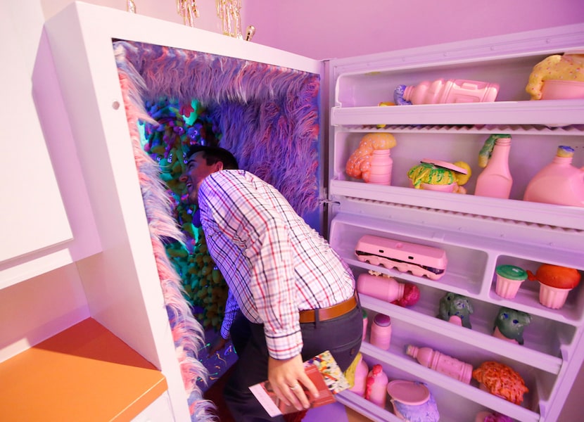 Wait, there's something on the other side of this fridge? Zane Harrington walks into the...