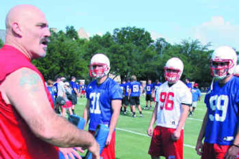  SMU special teams coach Dennis McKnight, a disciple of the late Frank Gansz, inspires his...