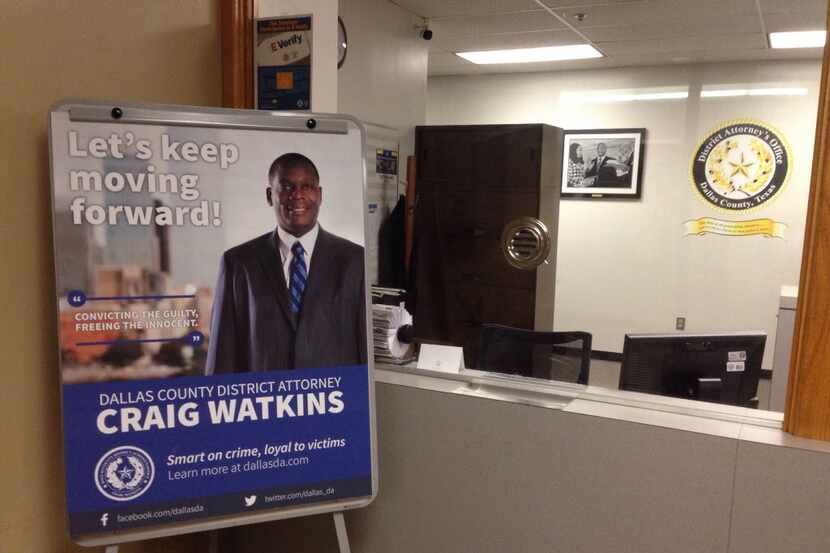  In happier times, Craig Watkins was the face of the Dallas County District Attorney's...