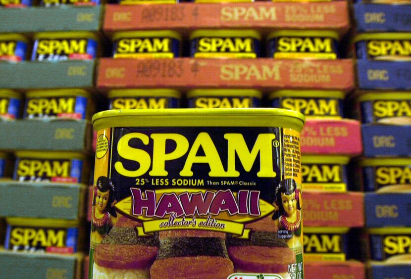 A collector's limited edition Hawaii can of Spam