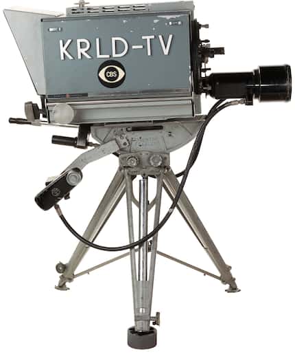 A TV camera once owned by KRLD-TV (Channel 4) in Dallas used to televise images of Lee...