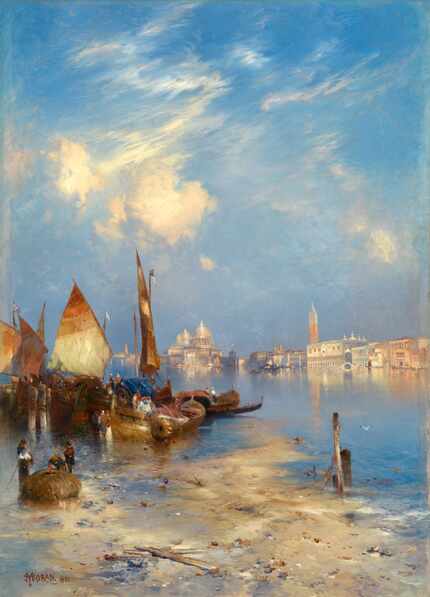 Thomas Moran's 1891 oil painting "A View of Venice" preceded the first Venice Biennale by...