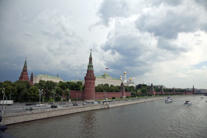 This angle on Moscow's Kremlin, as seen from a nearby bridge, is referred-to as the CNN view...