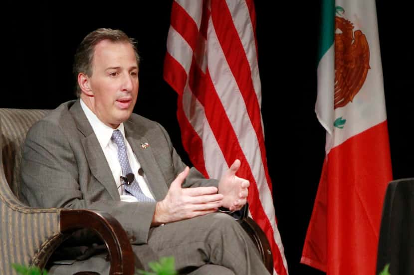 Mexican Foreign Minister José Antonio Meade said U.S. politicians who use Mexico’s security...