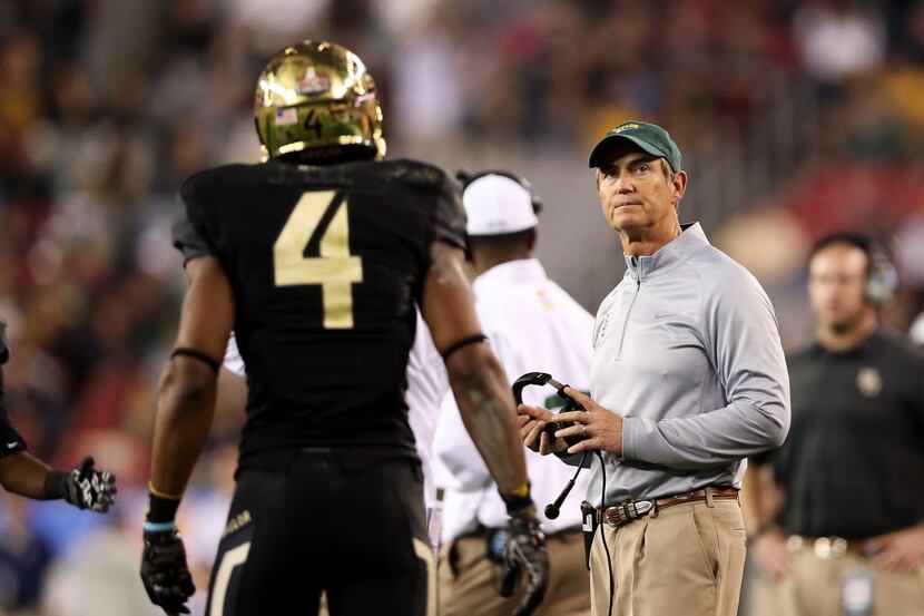 Was the Fiesta Bowl the last time we'll see Art Briles coach the Baylor Bears? (Photo by...