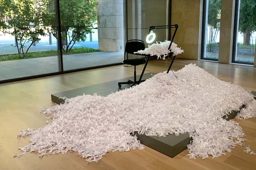 'Pedacitos de Paz' (installation detail) at the Nasher Sculpture Center. Artist Bernardo...