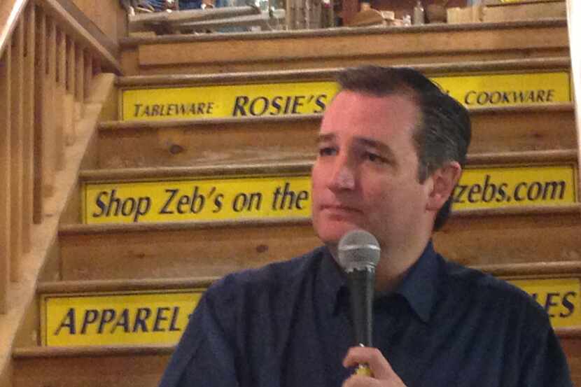  Ted Cruz campaigning at Zeb's General Store in North Conway, NH. Jan. 19 (Gromer Jeffers Jr.