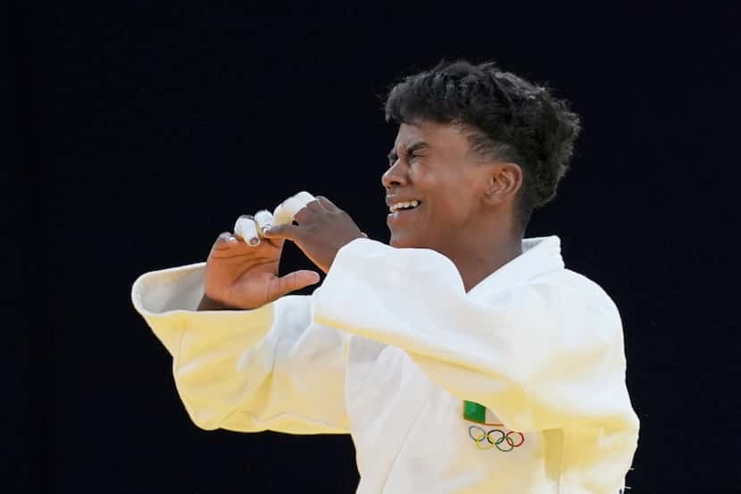 Prisca Awiti Alcaraz celebra tras vencer a la austríaca Lubjana Piovesana el martes 30 de...